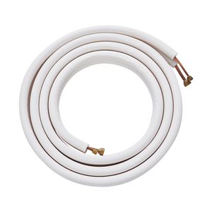 Mini linea Modulare da 16 piedi 1/4 \ "3/8 \" o. D tubi in rame con isolamento a triplo strato cavo di collegamento HVAC ricco accessori aria - Product Image 1