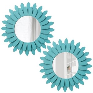 Mango Wood Sunburst Wall <b>Mirror</b> Carved Rays Wholesale India | Aqdus Saleem - Product Image 2
