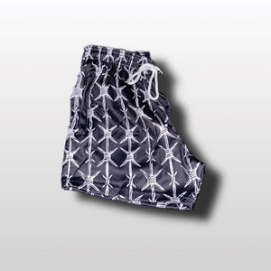 <b>Men's</b> Camouflage Print Board <b>Shorts</b> Quick Dry Drawstring Mid Waist Athletic Swim Mesh 240g - Product Image 3