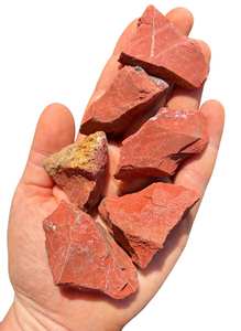 Pierre de jaspe rouge brute naturelle, cristal de guérison, pierre précieuse de jaspe rouge brute pour la fabrication de bijoux, la décoration et la guérison énergétique - Product Image 4