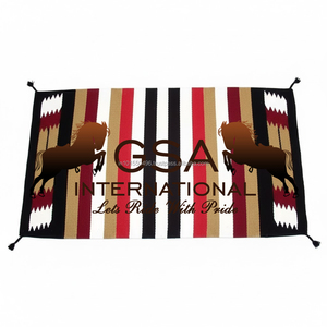Manta de Silla de Montar Personalizada 100% Lana, Manta Navajo para Equitación, Precio de Fábrica, Manta de Silla de Montar Ecuestre Occidental, 32 X 64 - Product Image 3