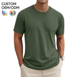 T-shirt pour homme à manches courtes, léger, respirant, séchage rapide, écologique, 100% coton, impression sérigraphique, support OEM/ODM - Product Image 1