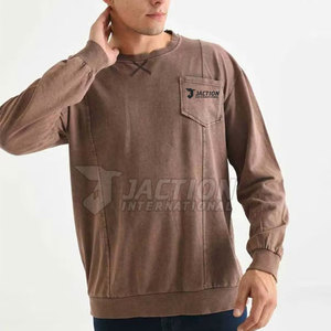 Sudaderas Básicas de Manga Corta para Hombre con Lavado Ácido de Alta Calidad, Impresión de Logotipo Personalizado - Product Image 4
