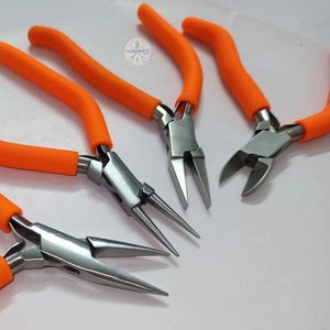 Luminex Jewelry <b>Pliers</b> <b>Set</b> 4Pcs Stainless Steel Tapered Baguette Cut For DIY Jewelry Setting - Product Image 4