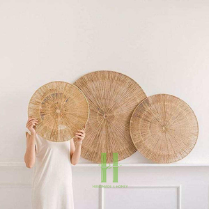 Décoration murale artisanale bohème en rotin, tête de girafe, en osier naturel, pour chambre d'enfant, crèche, décoration de la maison, mariage, anniversaire, OEM - Product Image 5