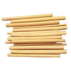Eco2go Ensemble de pailles jetables en fibre de bambou naturellement antibactérienne du Vietnam avec logo personnalisable - Product Image 1