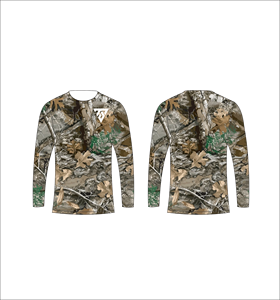 T-shirt à manches longues pour homme, personnalisé, sublimation, camouflage arboral, pour la chasse, la pêche, les sports athlétiques et l'entraînement. - Product Image 1