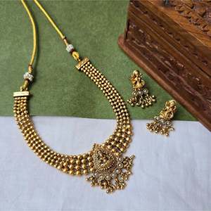 Antique Pearl <b>Bridal</b> <b>Jewelry</b> <b>Set</b>-Rhodium Plated Gold Earring <b>Set</b> - Product Image 1