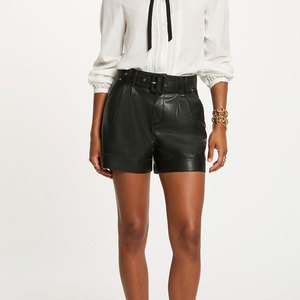 Best Selling Customized Made Women's <b>Leather</b> <b>Shorts</b> New Style Unique Design Women <b>Leather</b> <b>Shorts</b> For Casual Wear - Product Image 1