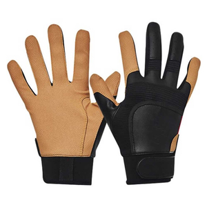 Guantes de Béisbol de Cuero Negro y Marrón, con Cierre de Velcro, Duraderos, para Adultos Unisex, para Entrenamiento - Product Image 4