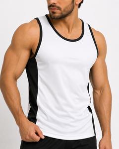 Débardeur sans manches tendance pour homme, col rond, couleur unie, non tissé, 100 % coton, séchage rapide, sportif, décontracté, écologique, respirant - Product Image 6