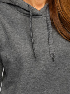 Robe à capuche décontractée pour femme, imprimée sur mesure, en molleton respirant, sans doublure, coupe oversize longue, sweat-shirt à manches longues avec fermeture éclair et poches sur le devant - Product Image 6
