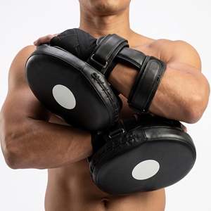 Dumela - Almohadillas de Boxeo de Cuero Vacuno Negro, Duraderas, para Todas las Estaciones, Equipo de Entrenamiento - Product Image 5