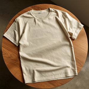 เสื้อยืดผู้ชายทรงเข้ารูป ผ้าฝ้ายพีมา พรีเมียม นุ่ม ยืดหยุ่น สวมใส่สบาย รับผลิตแบบ OEM - Product Image 1