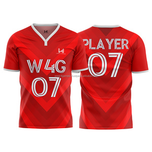 Maillots de football personnalisés en sublimation 100% polyester respirants à séchage rapide et extensibles avec logo - Product Image 4