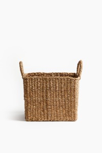 <b>Square</b> grass <b>basket</b> with two handles Handmade Storage <b>Basket</b> Wholesale eco-friendly Made in Vietnam - Product Image 5