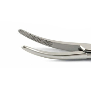 Pinzas Curvas de Precisión Kelly, Acero Inoxidable Plateado, Pinzas de Bloqueo Manual, Certificación CE Clase II para Uso Médico y Dental - Product Image 5