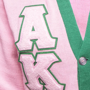   Ajoutez vos logos, cardigans à col en V, pulls en tricot à manches longues, 100% acrylique, fermeture à boutons, sororité, fraternité - Product Image 6