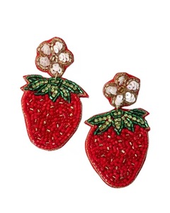 Boucles d'oreilles créoles classiques CRYSTAL CRAFT brodées de perles de rocaille et de pierres précieuses, avec pendentifs légers en perles, pour mariage, fête, style ethnique, bijoux festifs - Product Image 6
