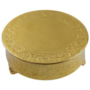 Royal <b>Cake</b> <b>Stand</b> Best Gold Plated Finishing Handmade Design Home Restaurant and Party Decor Food <b>Stand</b> - Product Image 1
