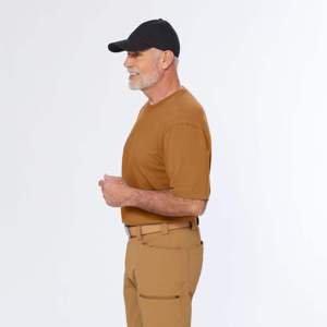 Fabrication sur mesure OEM, t-shirt à col rond pour homme tendance |   Parfait pour les tenues décontractées et les activités sportives - Product Image 4