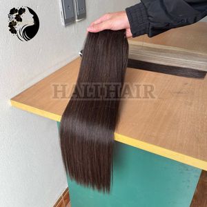 Venta caliente Hali Hair Vietnamita 100g Extensiones de cabello Trama Recta Super Doble Dibujado Sin derramamiento de enredos Teñido para salones - Product Image 3
