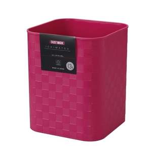 Bidone della spazzatura quadrato rosa - Product Image 1