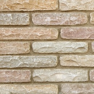 Briques murales en grès brun automnal Grocon pour revêtement |   Briques en pierre naturelle pour murs extérieurs et façades, villas et cours - Product Image 2