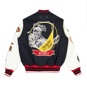 Custom Unisex American Style University College Letterman Baseball Varsity Bomber Jackets Supplier for <b>Men</b> Manufacturer - Product Image 4