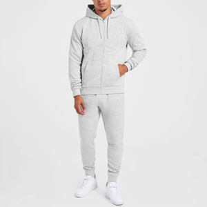 Conjunto Deportivo de Hombre de Alta Calidad al por Mayor, Ligero, con Capucha y Pantalones Jogger, con Logotipo Personalizado, Cierre Completo, Informal, para Gimnasio y Entrenamiento - Product Image 1