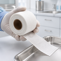 Pansement médical en tissu non tissé en maille d'acétate de cellulose, rouleau de maille d'acétate non adhésif pour le soin des plaies