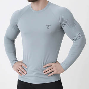 Dri-Power, camiseta informal de manga larga para hombre, ropa a granel de cuello redondo, de manga larga Camiseta cómoda para uso diario - Product Image 2