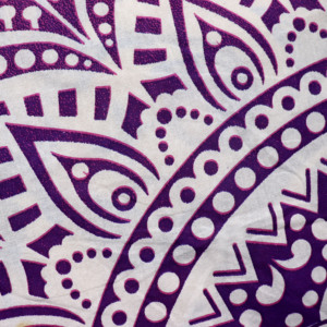 Magnifique serviette de plage ronde imprimée mandala, 100% coton, couleur magnifique, qualité supérieure, exportateur en Inde. - Product Image 4