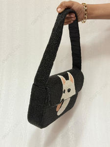Bolso de Hombro Tipo Clutch de Lujo Hecho a Mano con Diseño de Perro y Cuentas para Mujer, Venta al por Mayor, Bolso de Noche para Novia, Fabricante de India - Product Image 5