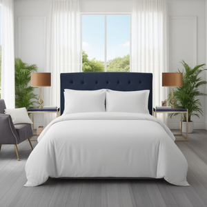Serene 400 TC Hotel Bedding Set Quality Cotton King 108x108 Inch <b>Bed</b> <b>Sheet</b> Woven Plain for <b>Single</b> Double Twin Queen Hospitals - Product Image 3