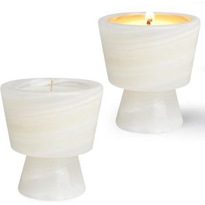 Candele di Lusso in Cera di Soia Profumate, Fatte a Mano, in Contenitore di Marmo, Non Tossiche, Riutilizzabili, Set da 1 Pezzo di Story Stone - Product Image 1