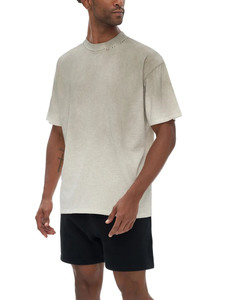 Camiseta de algodón morada con lavado ácido, estilo streetwear oversize, camiseta vintage lavada de peso pesado, camiseta morada oversize unisex - Product Image 5