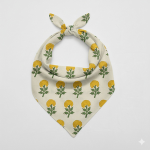 Pañuelo Cuadrado de Algodón con Estampado Tradicional Indio Hecho a Mano, Suave, para la Cabeza, Moda Femenina, Proveedor de Exportación FABRIA, 21x21 Pulgadas, Envío Rápido - Product Image 4