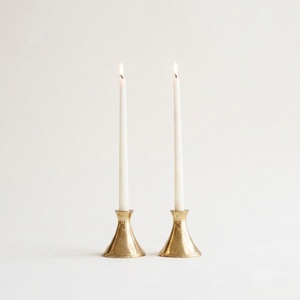 Handcrafted <b>Silver</b> Calla Lily Candle Holder Set Modern Sculptural Metal <b>Candlestick</b> Stand For Wedding Centerpieces Home Decor - Product Image 4