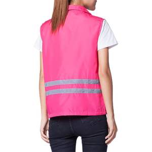 2025 Gilet de sécurité de supermarché bénévole coupe ajustée avec rayures réfléchissantes gilet d'événement d'activité respirant Logo personnalisable - Product Image 6
