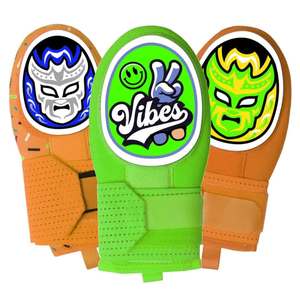 Gants de baseball Eoin Winston Sports, mitaines d'entraînement taille M, droitier/gaucher, violet jaune, tissu non tissé durable, pour le jeu - Product Image 3