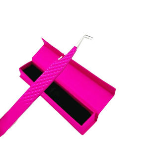 Pince à cils en acier inoxydable de qualité supérieure, anti-magnétique, applicateur d'extensions de cils, outil de beauté pour sourcils, haute qualité - Product Image 4