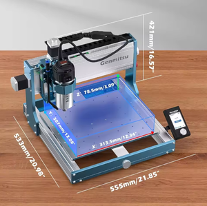 เครื่องเราเตอร์ซีเอ็นซี 100% อัลตร้า สำหรับงานโลหะ เครื่องแกะสลักซีเอ็นซีโลหะทุกชนิด พร้อมแกนหมุนกำลังสูง 710 วัตต์ ความแม่นยำสูง พร้อมรางเลื่อนคู่แบบ Linear - Product Image 1