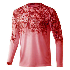 Camisa de Pesca con Capucha de Manga Larga Unisex, Personalizada OEM, 100% Poliéster, Transpirable, con Protección Solar UPF 50, Estampado Digital, 220g - Product Image 1