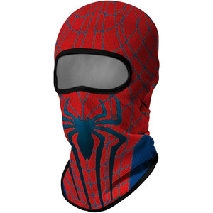 Cagoule Spider-Man intégrale rouge et bleue avec motif toile, personnalisable, unisexe, pour adulte, usage extérieur, respirante, imperméable, par sublimation - Product Image 4