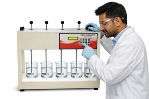 MAYALAB MJT6 Jarra Digital para Aparatos de 0-150 RPM, Floculador, Agitador 4 en 1, Análisis de Tratamiento de Agua, Pruebas de Laboratorio con Microprocesador - Product Image 2