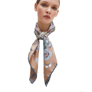 Silk Scarf Luxury Satin Feel Fashion <b>Wrap</b> with Smooth Lightweight Fabric Elegant Print and Versatile Styling for Women - Product Image 1