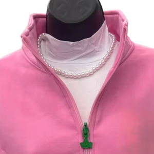 Sweat-shirt unisexe à col roulé et fermeture éclair sur le côté, en polaire polyester/coton, brodé de lettres grecques, collection hiver Premium Sorority Inc. - Product Image 2