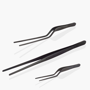 Pince à plier les aliments pour la présentation culinaire, outil de cuisine en acier inoxydable courbé à pointe de précision, idéal pour les chefs - Product Image 3