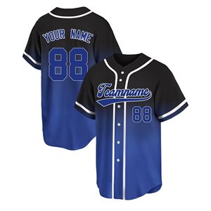 Wholesale Custom Adult Softball & Baseball Jerseys 100% Polyester Printed Breathable Moisture-Wicking Customizable Team Jerseys - Product Image 1